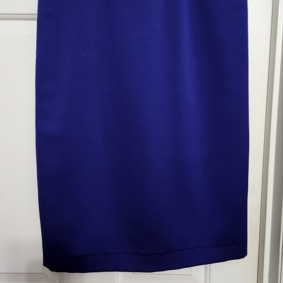 ALEX EVENINGS 2 piece skirt set. Radiant Blue with sparkly buttons. Size 6 - Picture 14 of 16